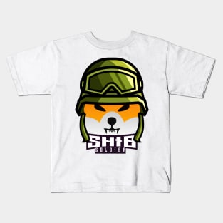 SHIB Soldier - SHIB Army Shiba Inu Crypto Kids T-Shirt